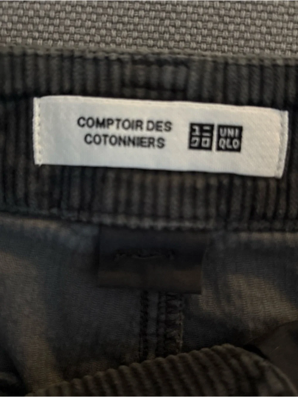 Comptoir Des Cotonniers Corduroy Pants in Charcoal - Picture 3 of 9